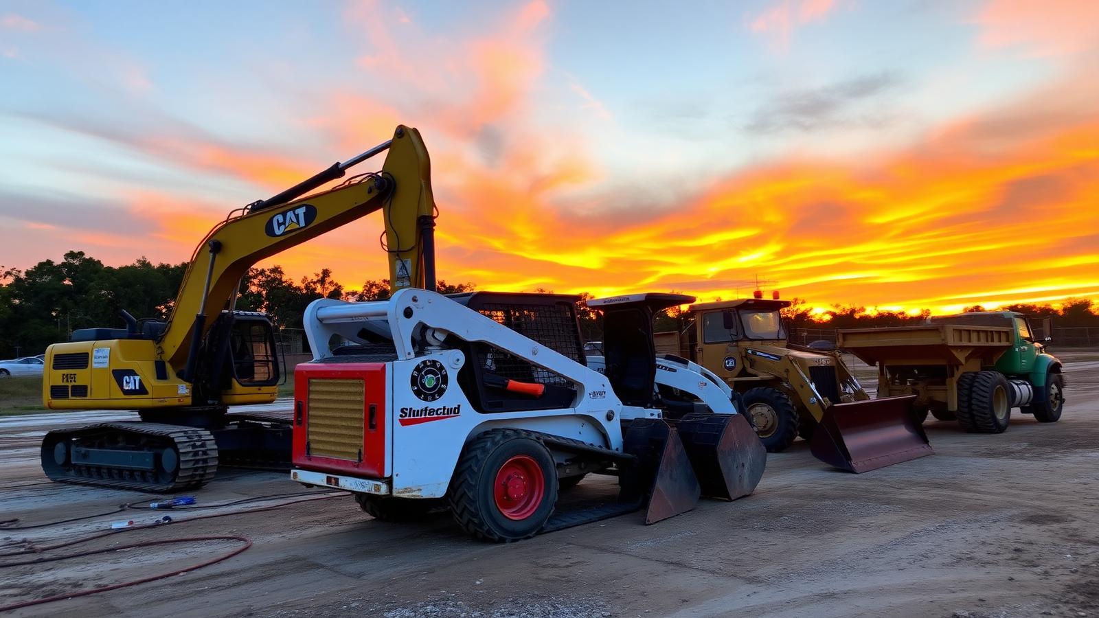 Heavy equipment lineup
